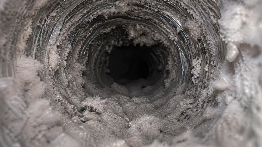 Before Dryer Vent Cleaning